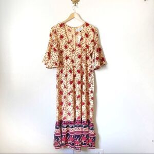 Faithful the Brand Floral Melia Midi Dress NWT